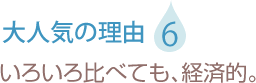 色々比べても、経済的